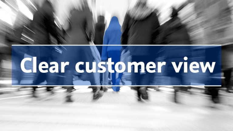 Clear customer view