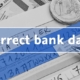 Correct bank data