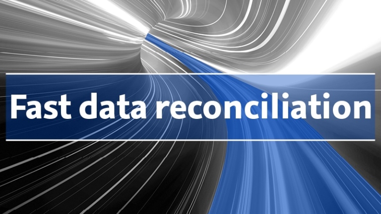 Fast data reconciliation
