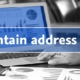 Maintain address data