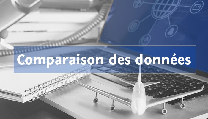 Comparaison des données