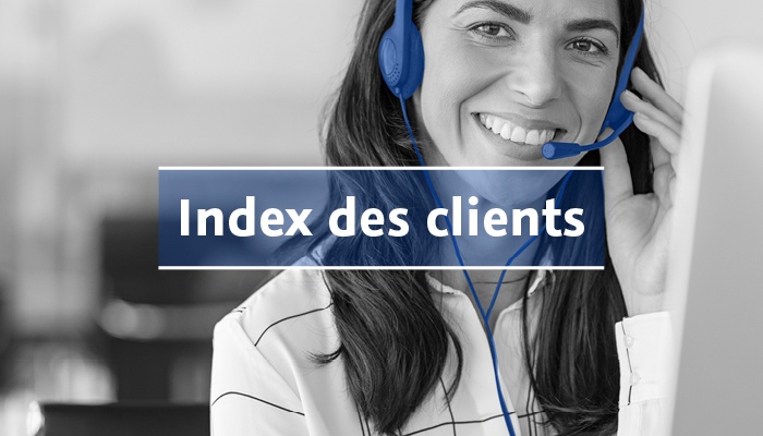 Index des clients