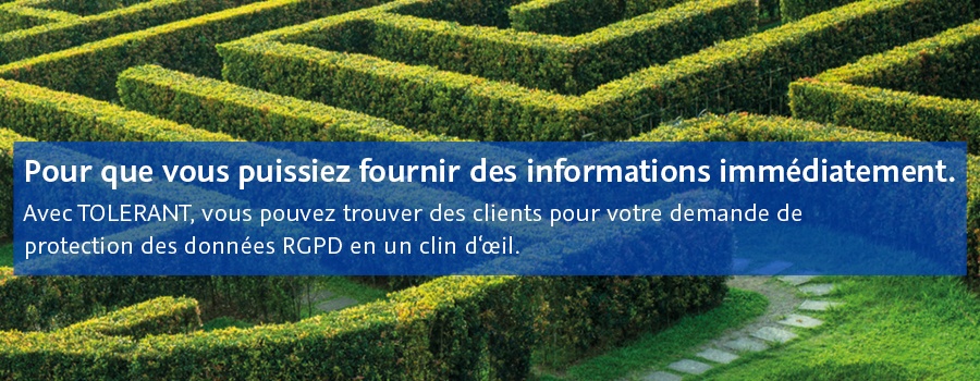 Pour que vous puissiez fournir des informations immédiatement