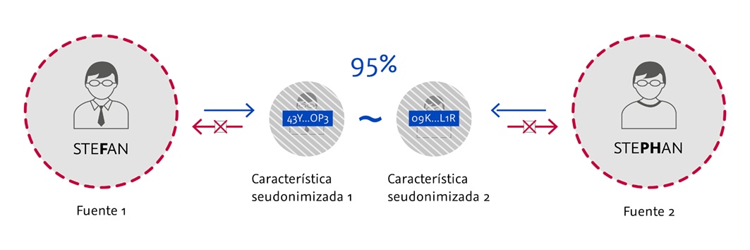 Característica seudonimizada - Seudonimización